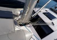 sailing yacht sailboat mast bottom lines ropes deck